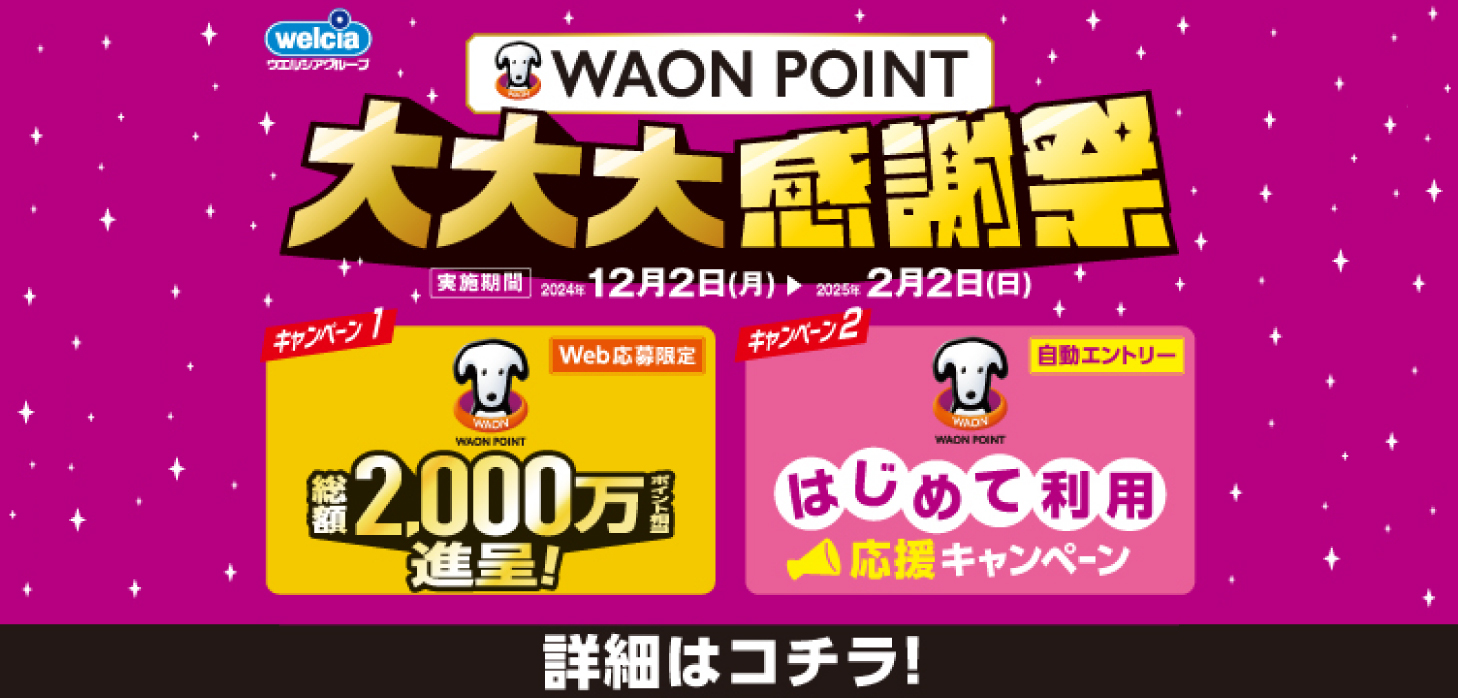 WAON POINT大大大感謝祭